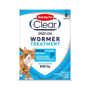 Bob Martin Clear Spot On Wormer For Cats & Kittens