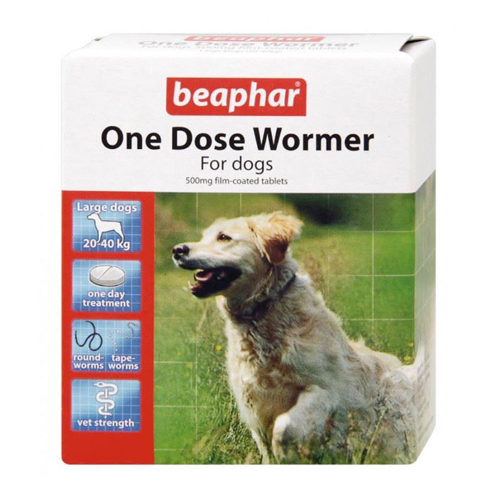 Beaphar One Dose Dog Wormer Tablets
