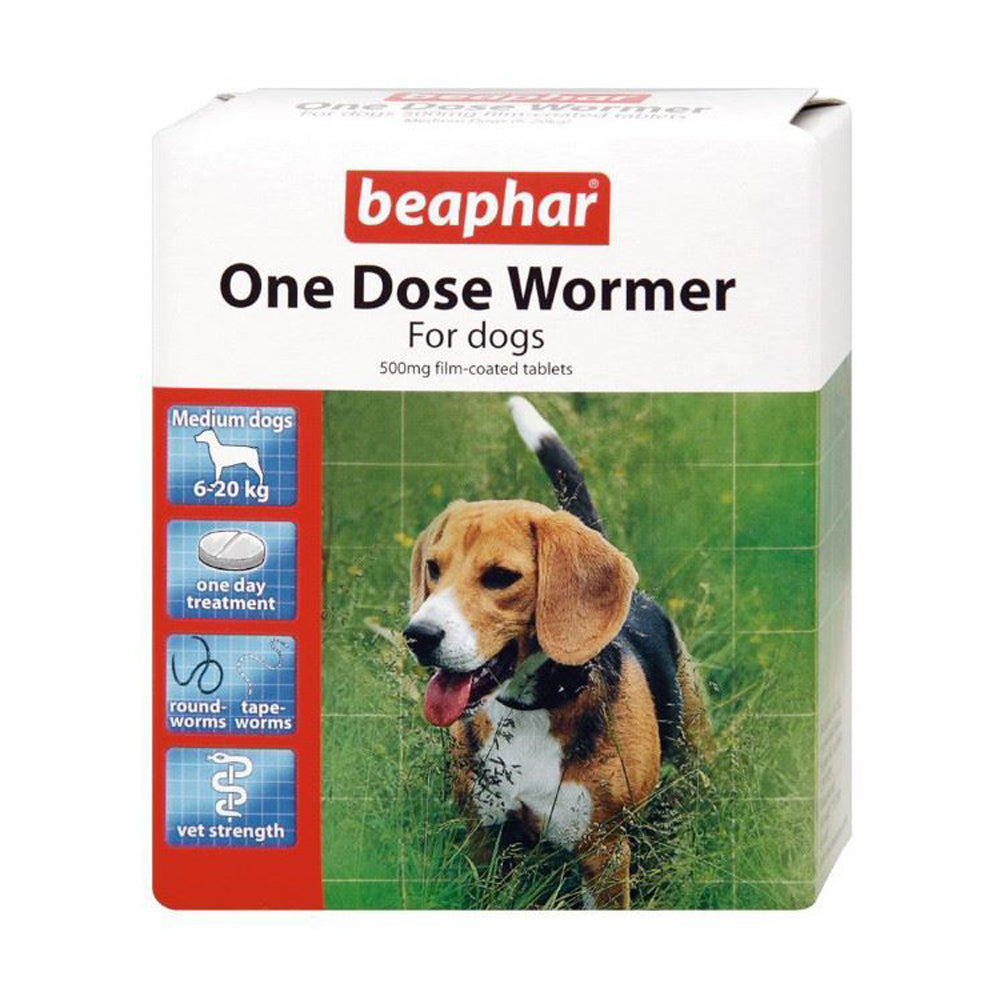 Beaphar One Dose Dog Wormer Tablets