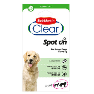 Bob Martin Clear Spot On Flea & Tick Prevention For Dogs