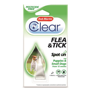 Bob Martin Clear Spot On Flea & Tick Prevention For Dogs