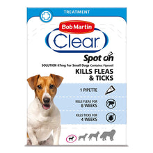 Load image into Gallery viewer, Bob Martin Flea Clear Fipronil Spot On Flea &amp; Tick Treatment For Dogs
