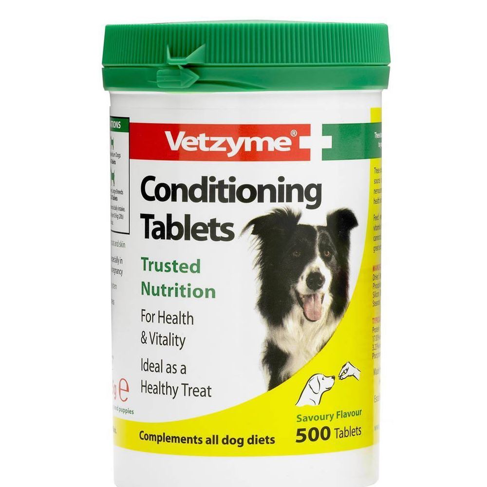 Bob Martin Vetzyme Dog Conditioning Tablets, 500 Tablets